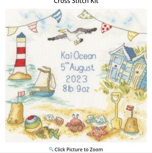 NEW Bothy Threads My First Holiday Cross Stitch Kit